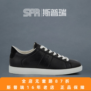 透气舒适 ECCO 小牛皮运动板鞋 休闲小白鞋 街头轻巧212803 爱步女鞋