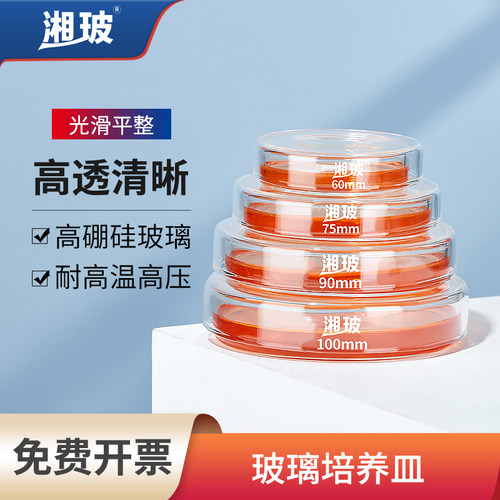 高硼硅玻璃培养皿带盖耐高温高压