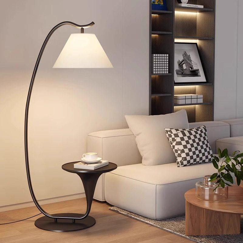 艺术落地灯客厅高级感沙发旁边设计师款中古卧室氛围茶几置物台灯