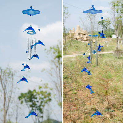 千禧年童年回忆蓝色海豚风铃