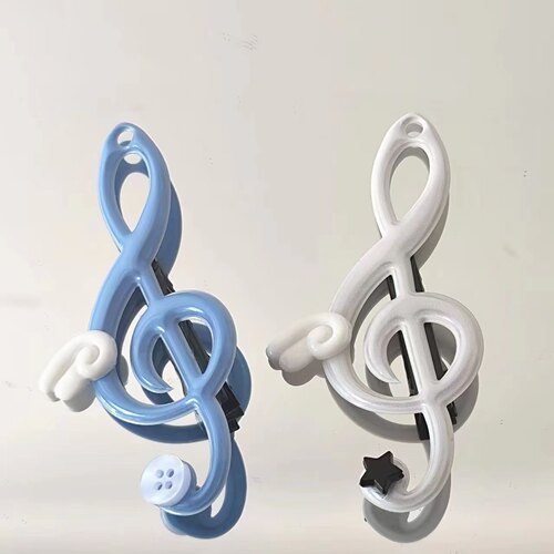 Coreland古早味高音谱号发夹翅膀音符边夹二次元音乐可爱发卡亚亚