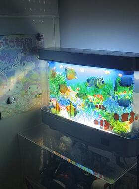 Coreland梦核风海底世界仿真水族馆移动鱼LED小夜灯电子鱼缸氛围