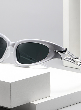 Coreland复古未来科技感FrutigerAero眼镜骑行镜Y2K千禧亚比辣妹