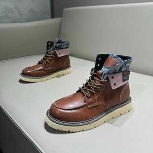 鞋 原创英伦风工装 复古做旧靴子 两穿马丁靴男款 欧洲站2025秋冬新款