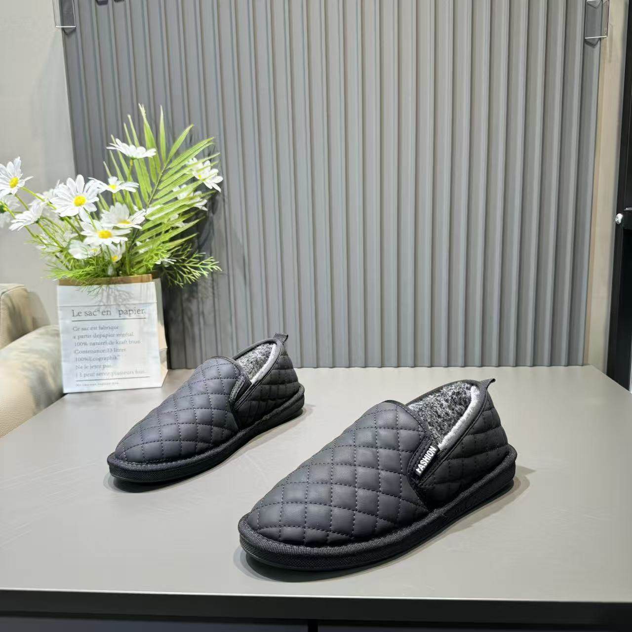 冬季加绒保暖棉鞋一脚蹬老北京棉布鞋休闲防滑软底豆豆流行潮男鞋,流行男鞋,时尚雪地靴,淘宝优惠券,粉丝福利购,淘宝优惠卷