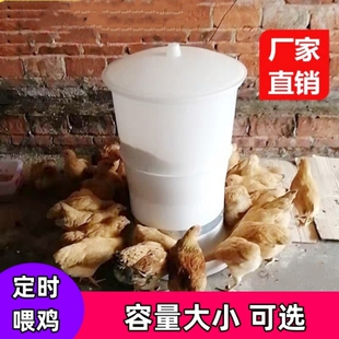 自动喂鸡喂食器养鸡鸭全自动投料机鸽子定时下料器小家用投食电动