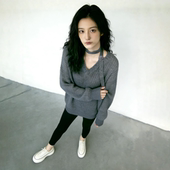 韩系灰·慵懒氛围感V领飘带针织衫 ｜秋冬高级内搭显瘦毛衣