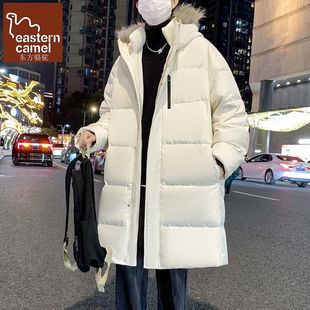 东方骆驼官方正品冬季羽绒服男款加厚极寒中长款保暖青少年外套潮