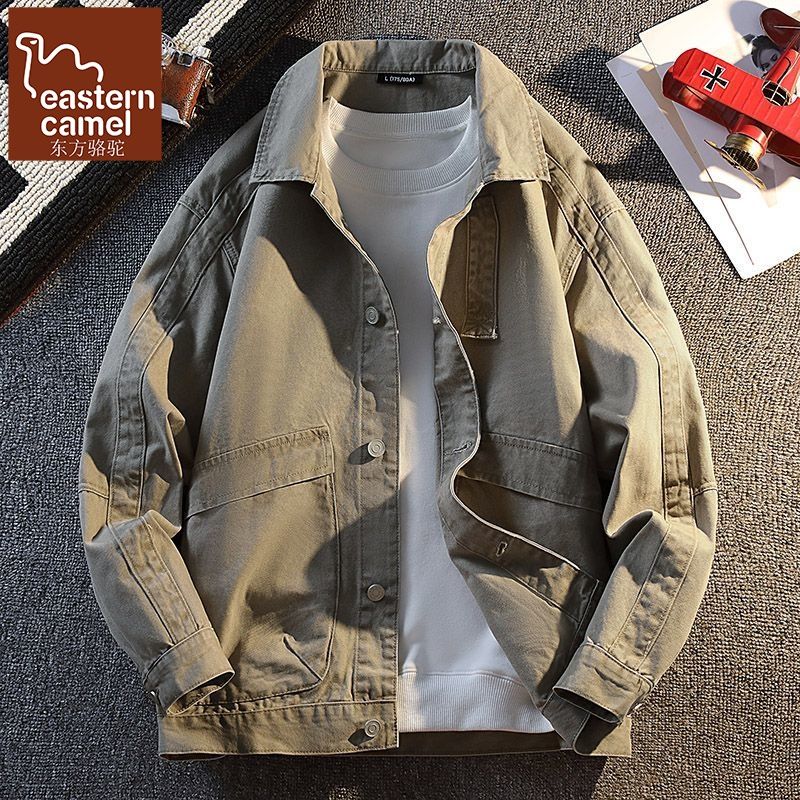纯棉牛仔外套男衬衫式休闲