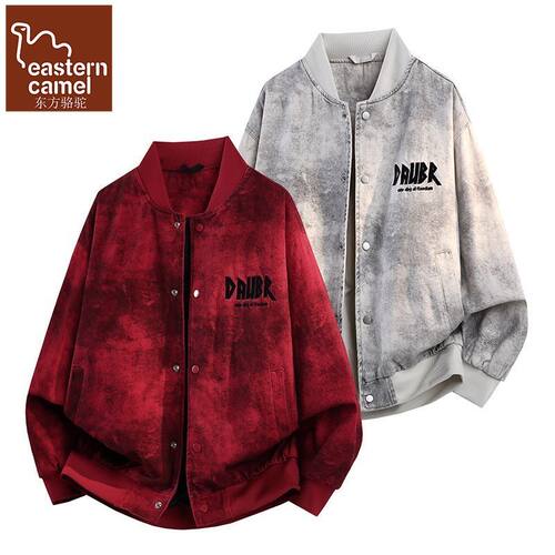东方骆驼美式棒球服牛仔外