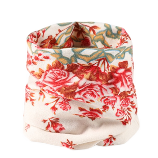 时尚印花围脖套头韩版女款秋冬季针织领圈护颈假领子保暖百搭脖套