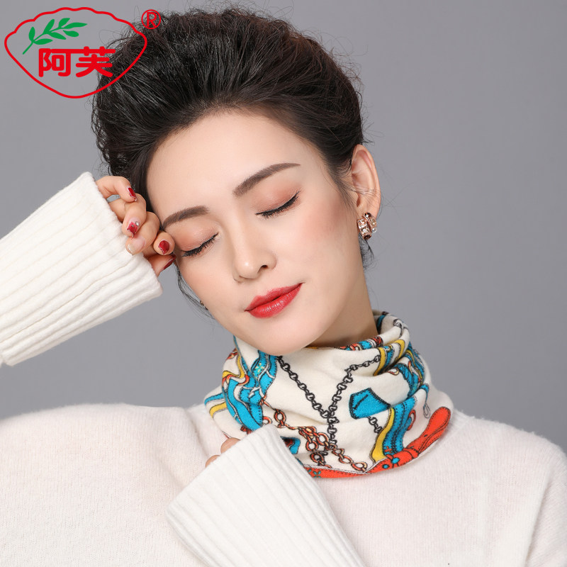 时尚印花围脖套头女款护颈假领子
