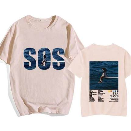 SZA SOS Heavy Mental Anime T-shirts Funko Pop Manga/comic Ts