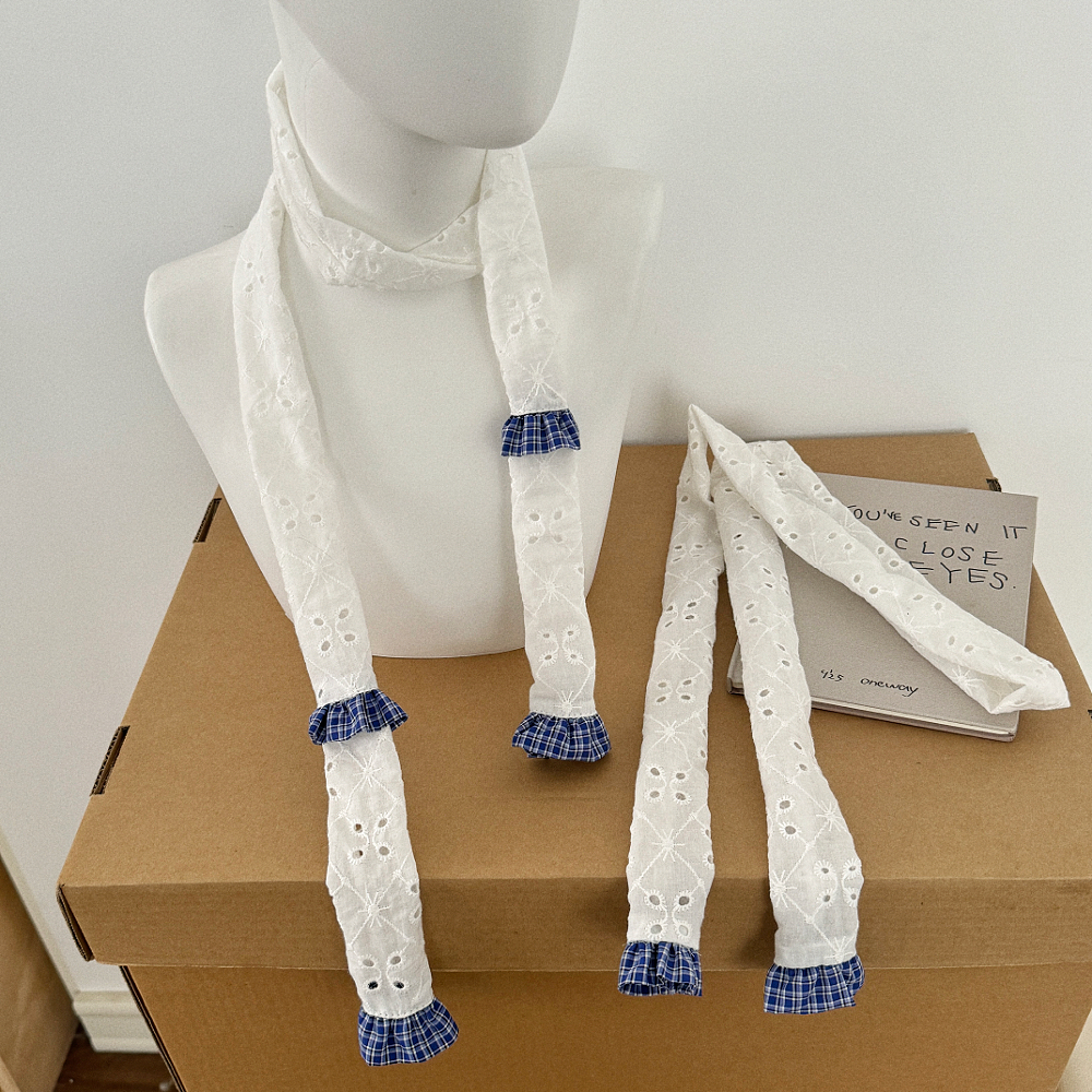 韩系ins风蕾丝花边围巾