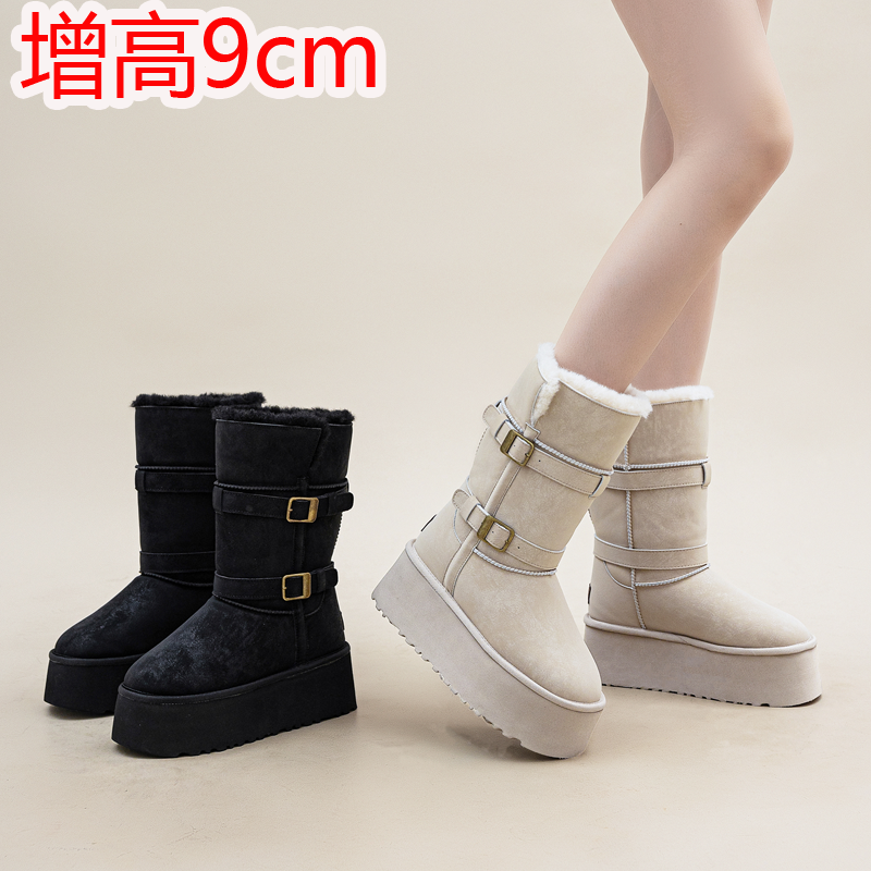 靴子长筒靴女雪地棉防水防滑保暖
