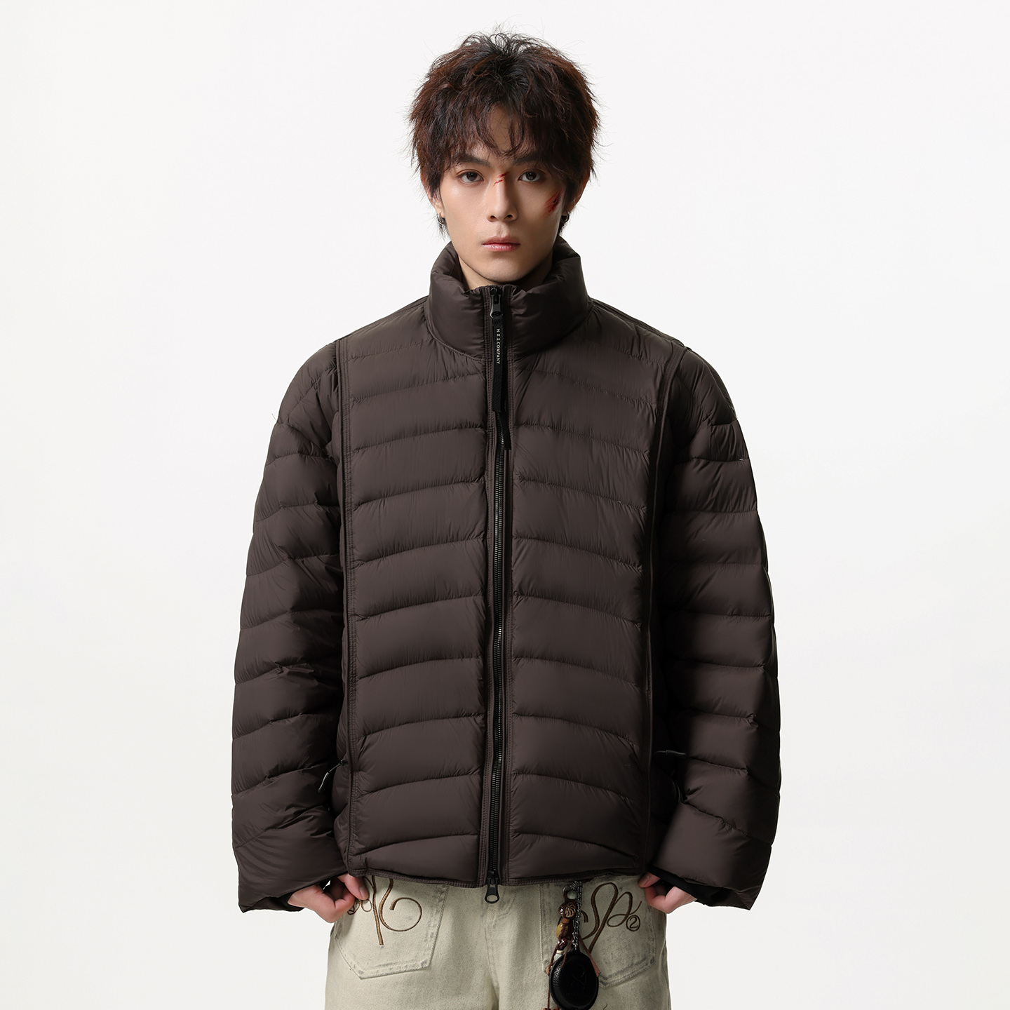 JIINOO90白鸭绒高充绒羽绒服