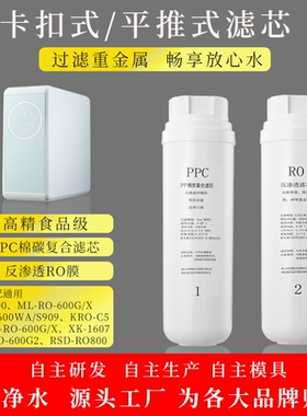 适配通用康佳美菱志高长虹创平推式维侧插式家用净水器滤芯非原厂