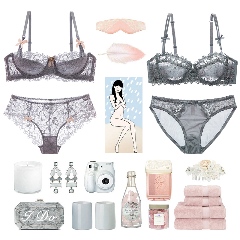 ÉÙÅ®ÃÀÎÝÇﶬÀÙË¿ÐԸб¡¿îÄÚÒ°ë±ÎÄÐØ×éºÏÌ××° 2¼þÎÄÐØ+2ÌõÄÚ¿ã