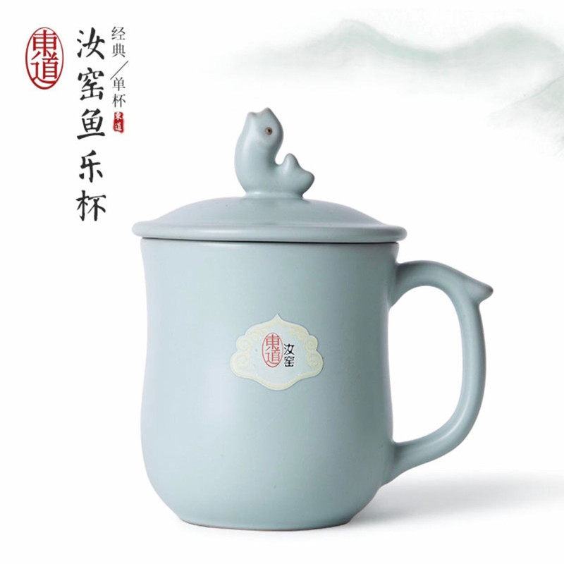 景德镇汝窑陶瓷高档大师个人杯