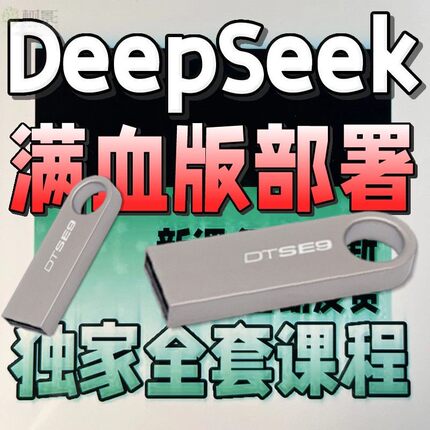 DeepSeek R1 AI模型教程 本地部署视频课程U盘发货U盘发货U盘发货