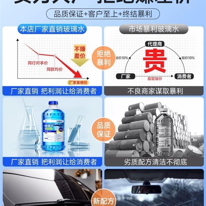 玻璃水汽车防冻零下40度25去油膜冬季四季通用型雨车用官方旗舰店