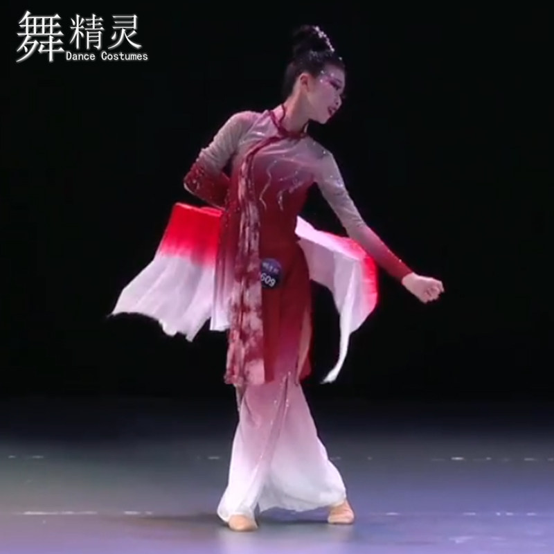 红高粱九儿胶州秧歌舞蹈服红磷