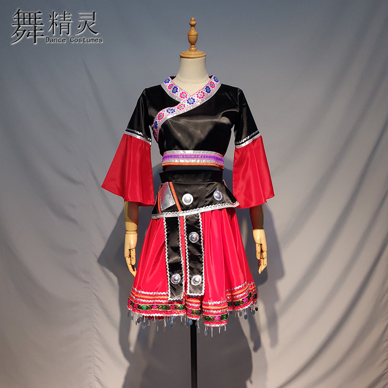 苗族舞蹈服艺考苗家女
