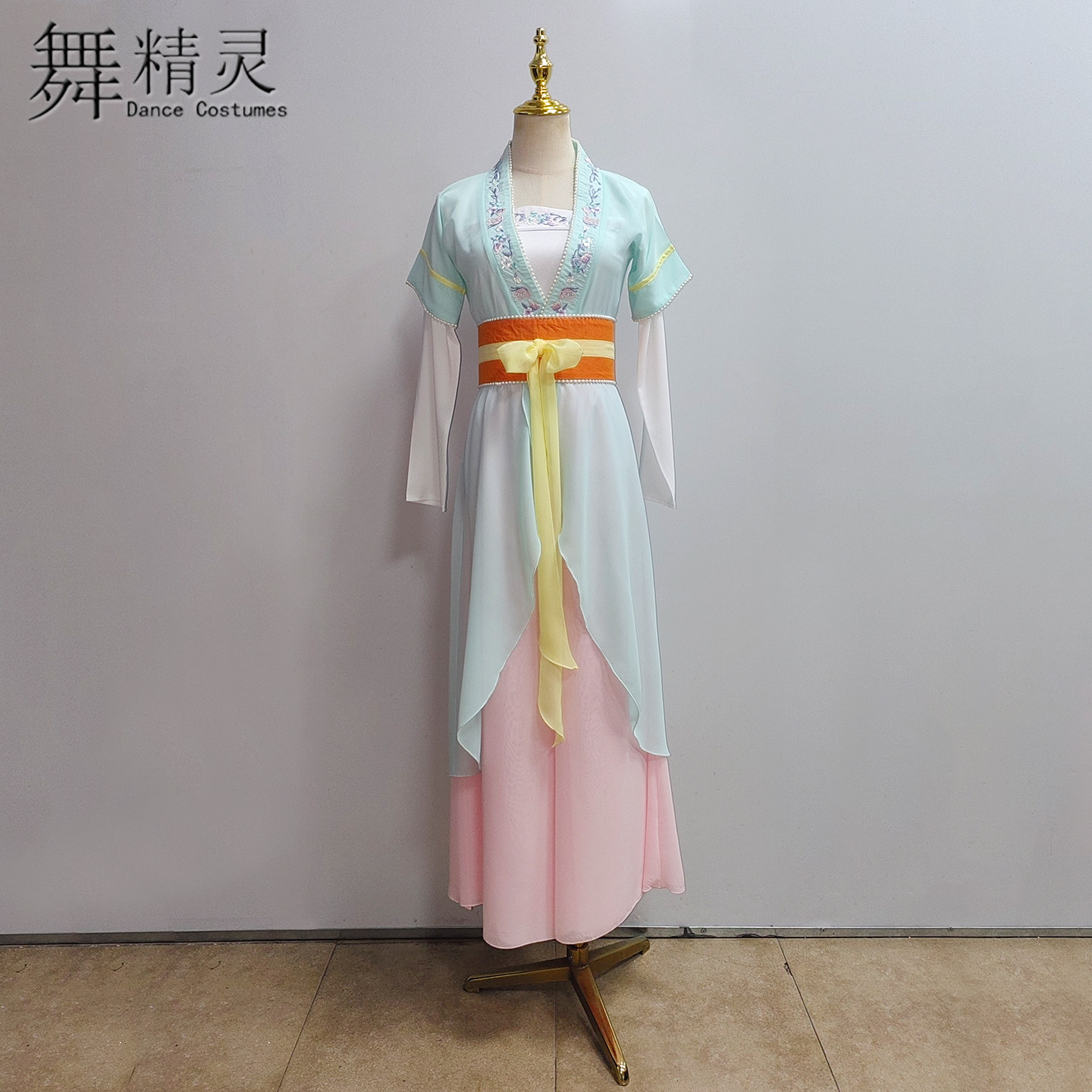 新款古典舞剧目明灯引舞蹈服飘逸独舞表演汉唐舞演出服扇子舞艺考