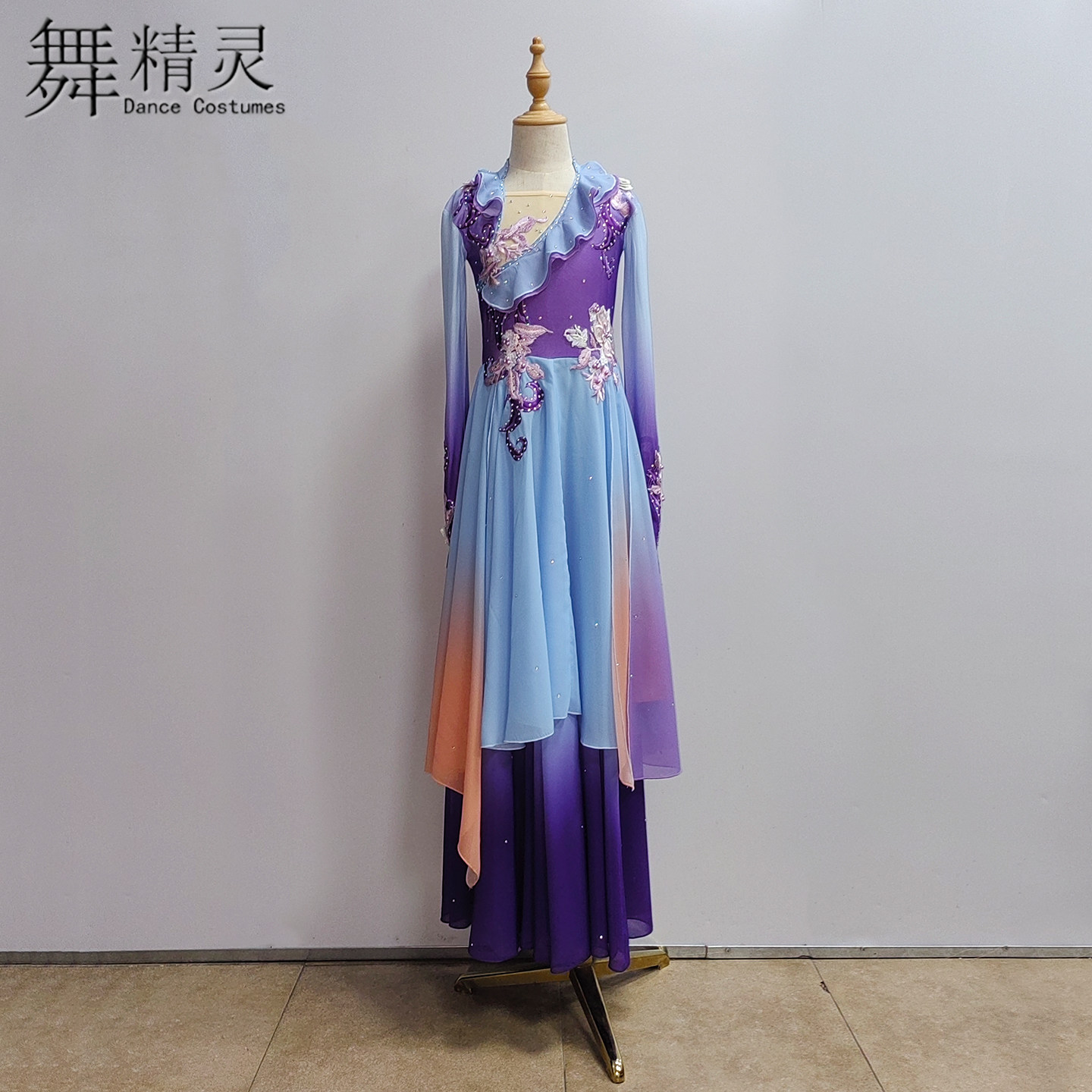 蝶香舞蹈服古典舞飘逸大摆裙艺考