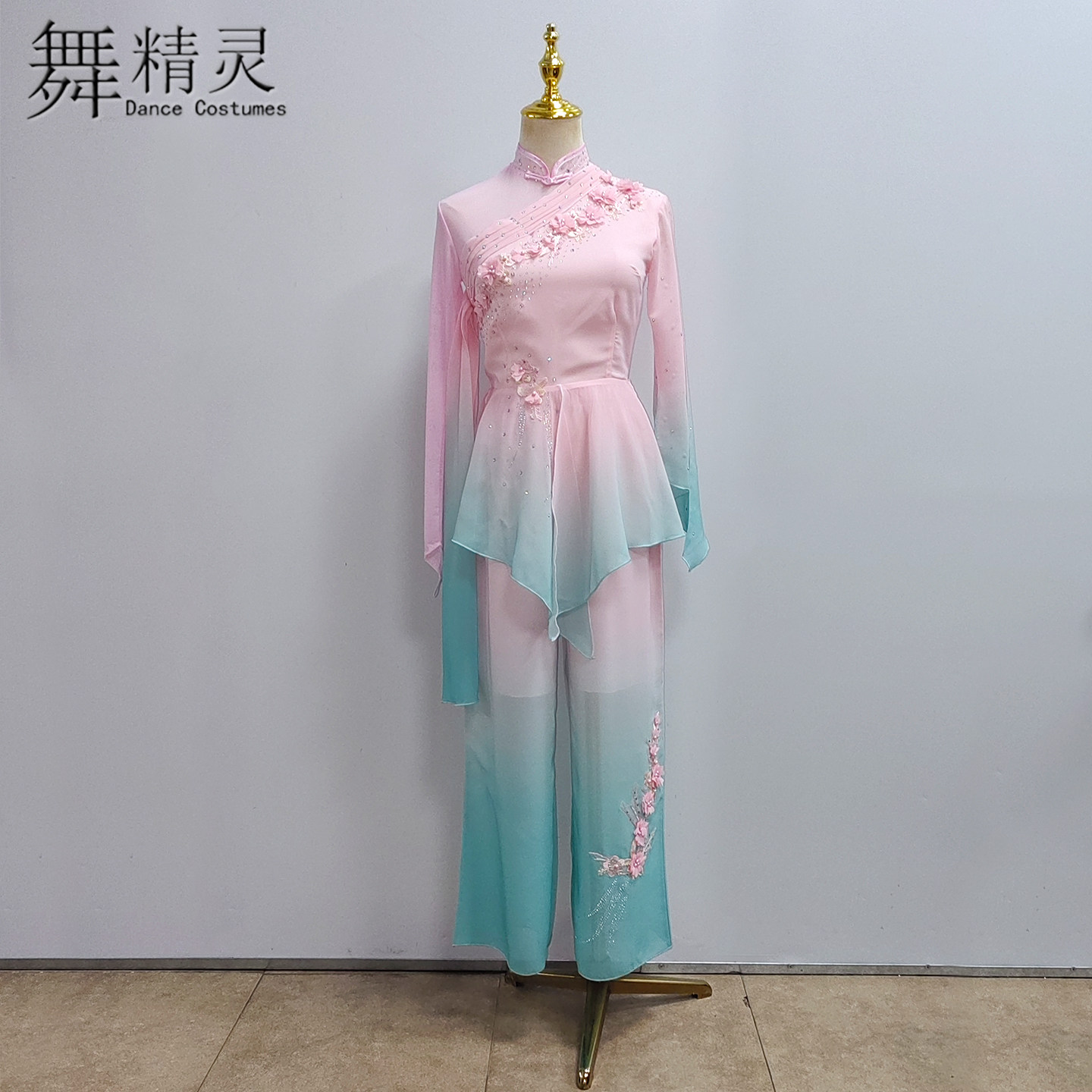 古典舞演出服扇子舞山东秧歌艺考