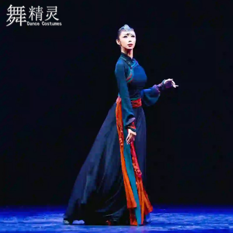 大摆裙蒙古族舞蹈服艺考服桃李杯