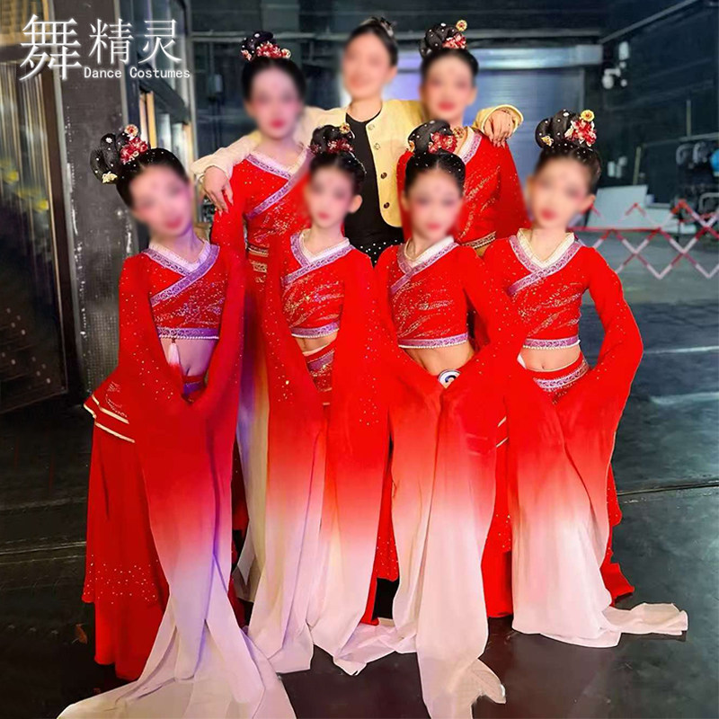 颂星辰赞九州舞蹈服汉唐舞水袖舞