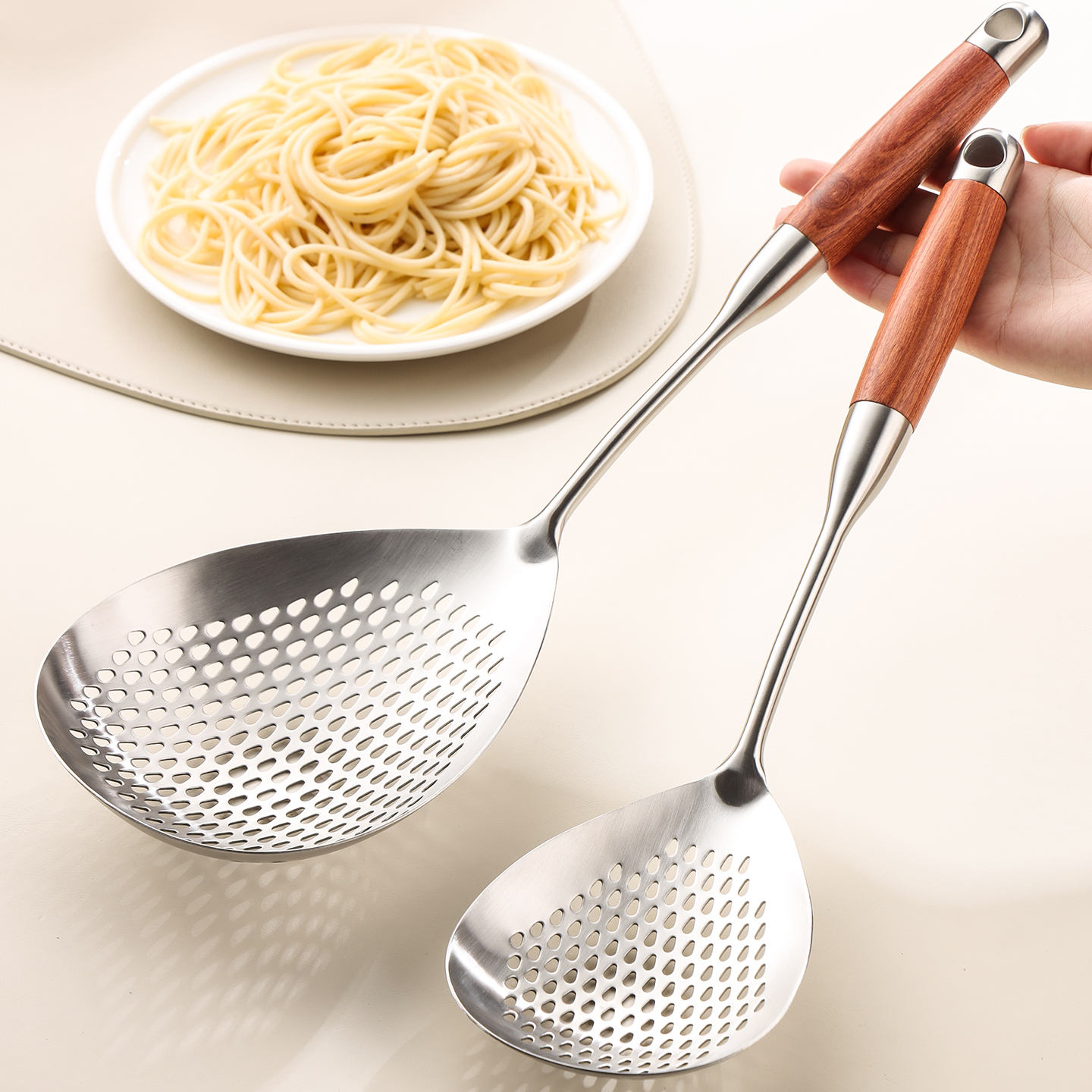 316花梨柄大漏勺花椒捞勺