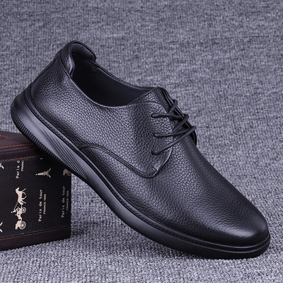 外贸休闲皮鞋男真皮春秋新款