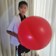 大红pvc充气球塑料球空心气球圆球充气大球装 饰气模装 置网红气模