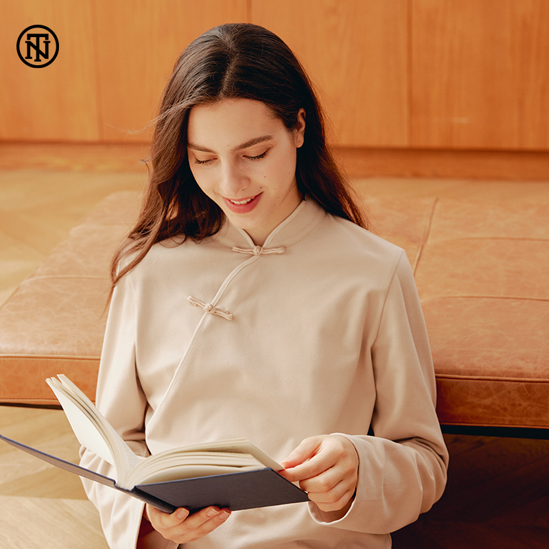 noirtease拉绒立领冬季女士睡衣