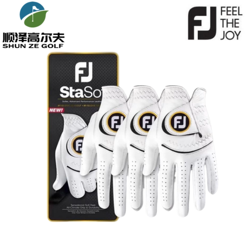 正品高尔夫手套FootJoy皮真皮男