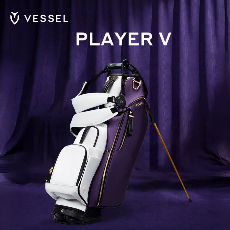 VESSEL高尔夫球包26新款PlaverV白紫多功能大容量轻便户外球袋