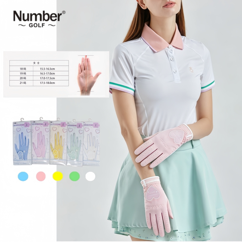 NUMBER女士高尔夫防滑透气手套