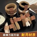 可爱小熊头绳高弹力皮筋女扎头发绳新款 时尚 发圈耐用丸子头饰皮套