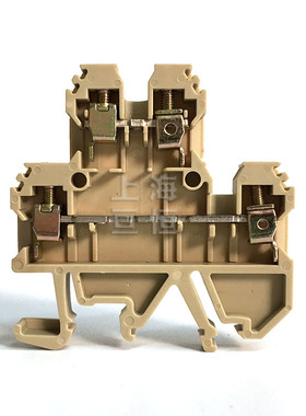 DK4Q/35 导轨式双层接线端子排 两层四线连接 32A 4mm平方 黄色