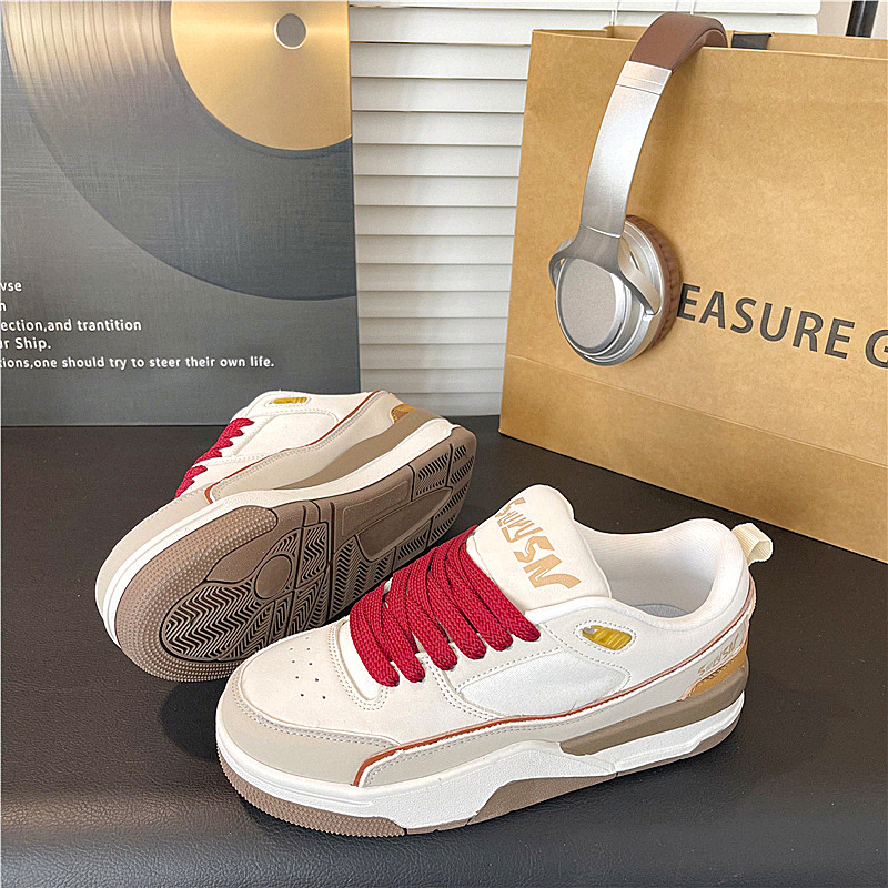 马年限定~情侣鞋子男2026春季新款板鞋女ins潮复古百搭运动休闲鞋,流行男鞋,休闲板鞋,淘宝优惠券,粉丝福利购,淘宝优惠卷