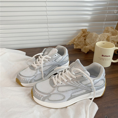 易少年港风网面透气老爹鞋
