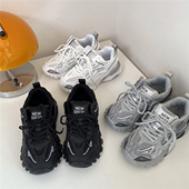 学生运动休闲鞋 港风老爹鞋 女潮 复古百搭2025冬季 新款 男鞋 情侣韩版