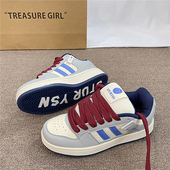 国潮小众米兰拼色面包鞋 女 小众百搭休闲板鞋 男ins潮2025冬季 新款