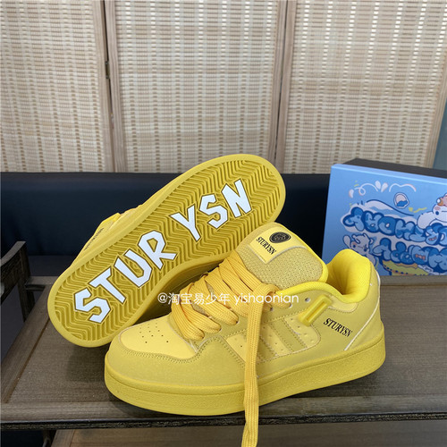 港风设计感面包鞋男情侣百搭