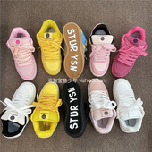 港风运动休闲板鞋 易少年 新款 小黑鞋 黑武士面包鞋 女ins潮2025冬季