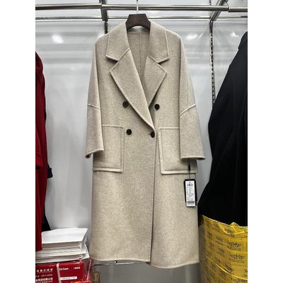 雅各卡洛2A-836长款羊绒羊毛大衣