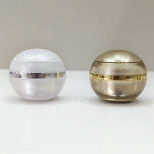 15g20g30g金色珠江白球形瓶化妆品膏霜分装空瓶护肤品面霜空容器