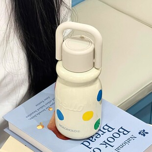 holoholo小奶杯便携外带拎拎壶2025高颜值女生款陶瓷保温杯430ml